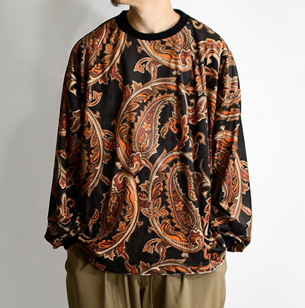 新品未使用 TIGHTBOOTH PRODUCTION PAISLEY VELOR LONG SLEEVE www
