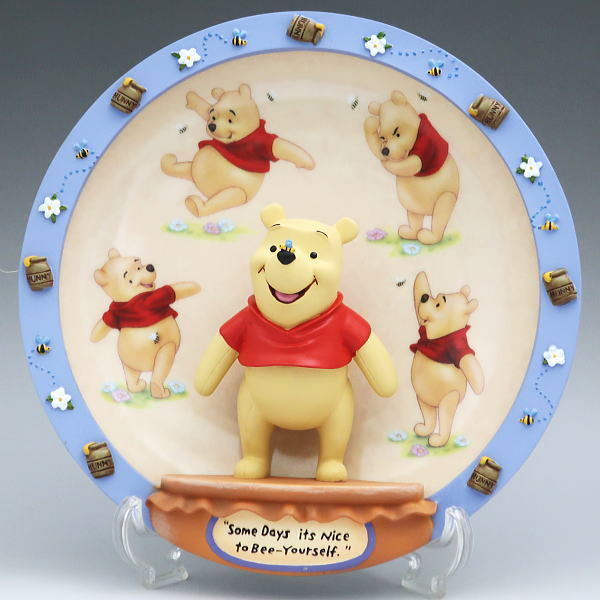 【日本製】 its Days Exchange社 2001年 個別番号入り 『Some ディズニー プー フィギュアプレート Bradford nice Bee-Yourself』 to くまのプーさん 【日本製】 its Days Exchange社 2001年 個別番号入り 『Some ディズニー プー フィギュアプレート Bradford nice Bee-Yourself』 to くまのプーさん