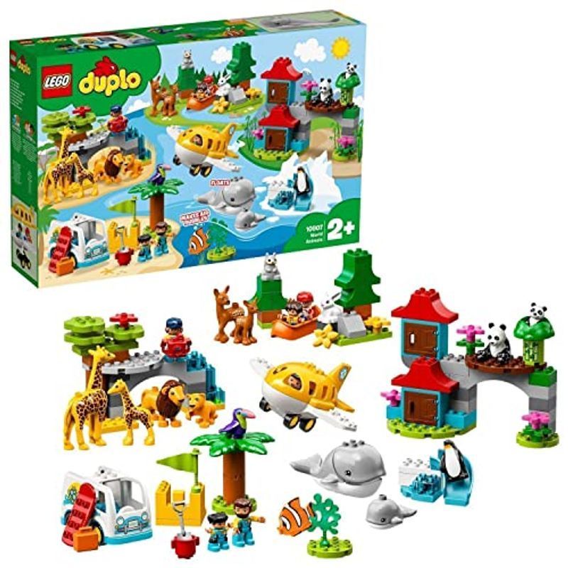 レゴ(LEGO) デュプロ 世界のどうぶつ 世界一周探検 10907 知育玩具 ブロック おもちゃ 女の子 男の子_画像1
