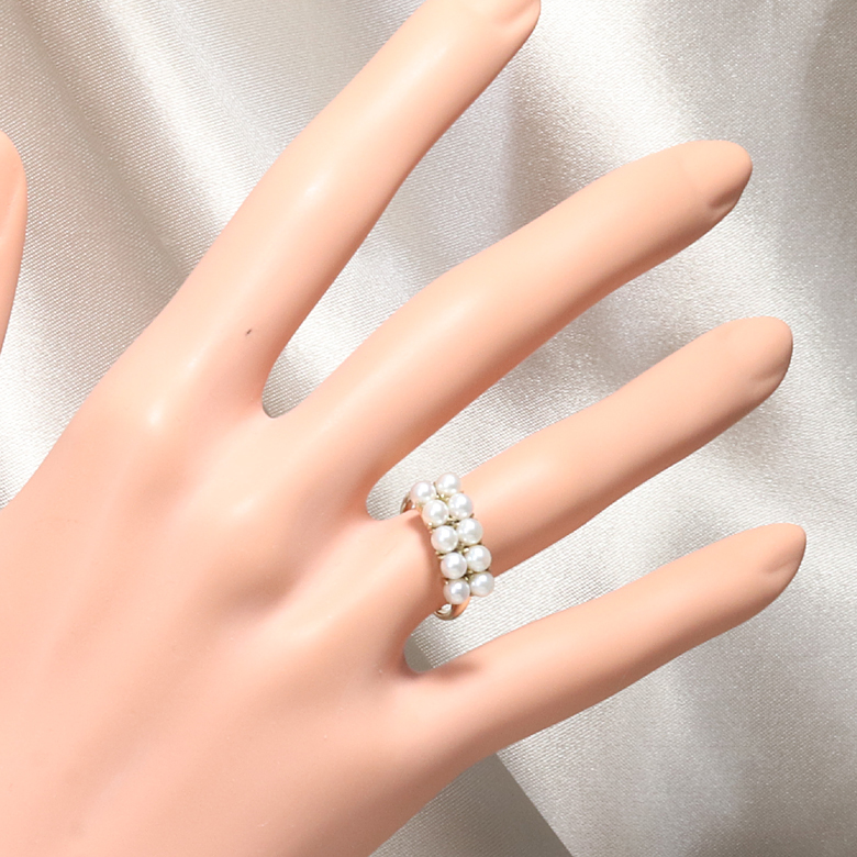 PR341640 【MIKIMOTO】 7 5号 3 5mm台 ベビーパール リング K14 PR341640 【MIKIMOTO】 7 5号 3 5mm台 ベビーパール リング K14