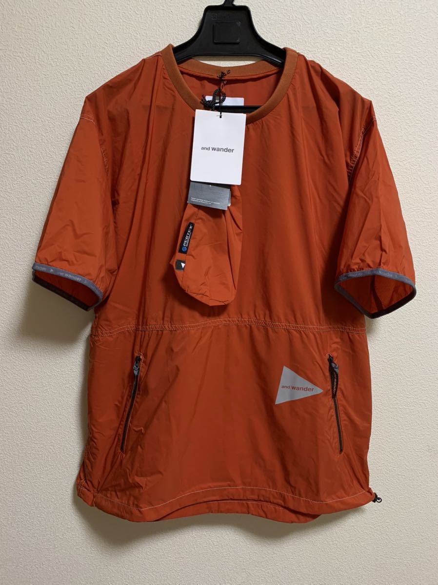 新品 4 and wander PERTEX wind T アンドワンダー プルオーバー T