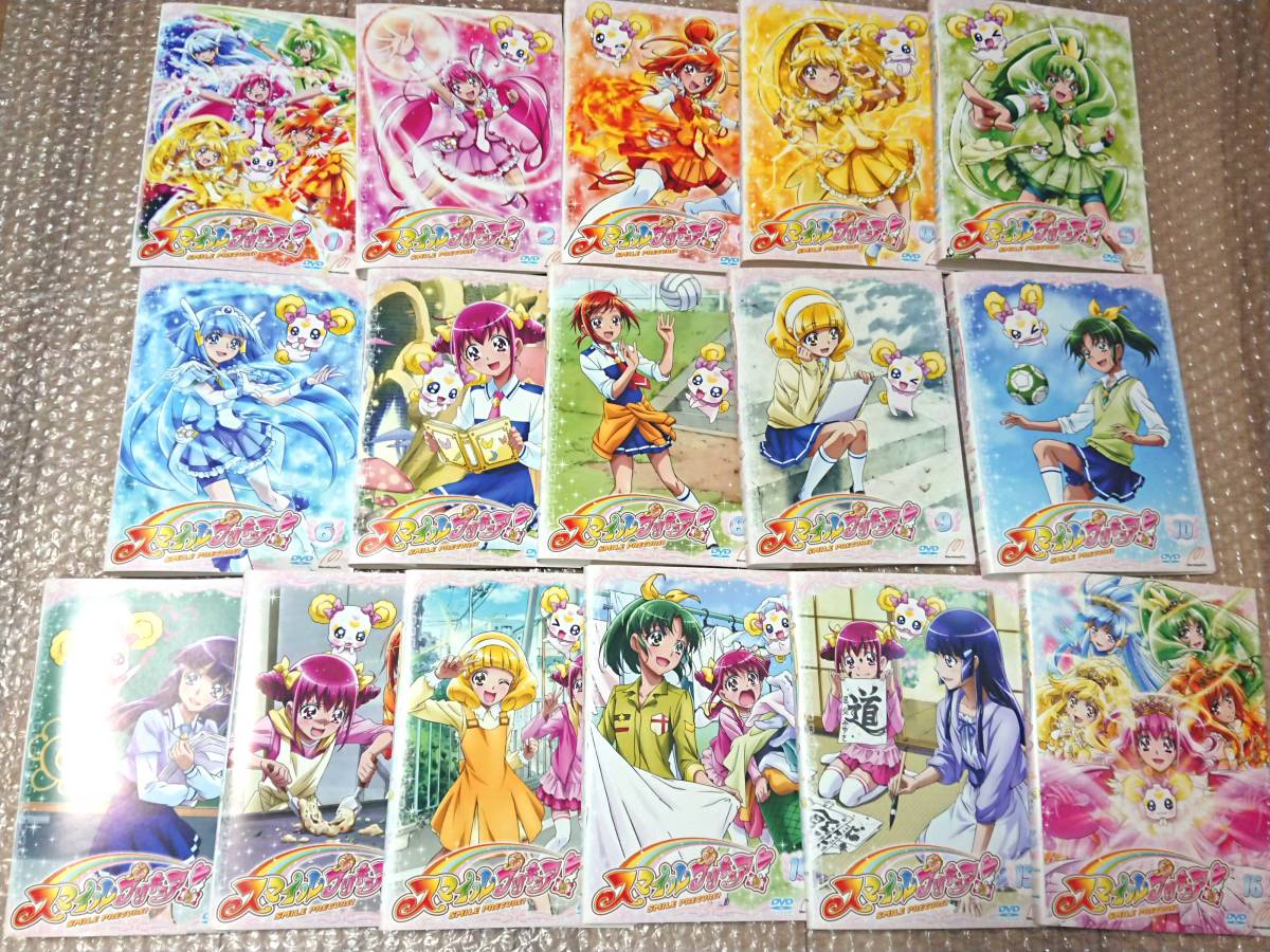 送料無料 スマイルプリキュア レンタル版DVDの紙ジャケットのみ 全16巻