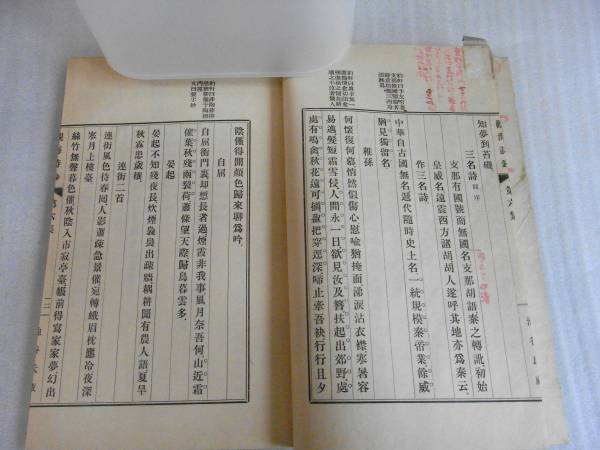 観海詩鈔　第６集　駿河・池谷盈進（観海）昭和８年　付箋貼り付け・書き込み有　_画像3