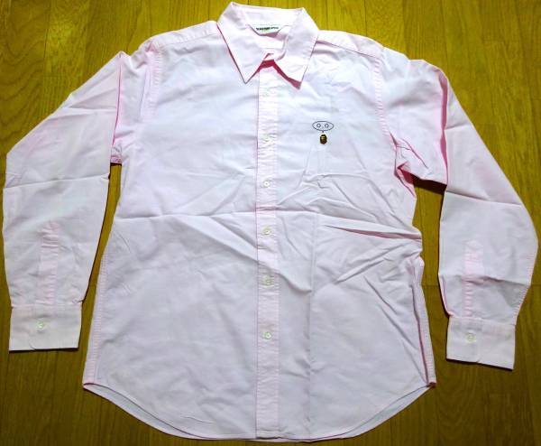 * new goods *APE long sleeve shirt L / pink 