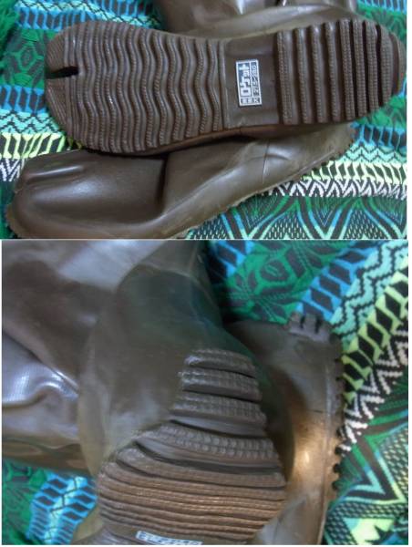  new goods made in Japan kya handle tabi tabi folding rain boots tea 24-24,5 Brown 
