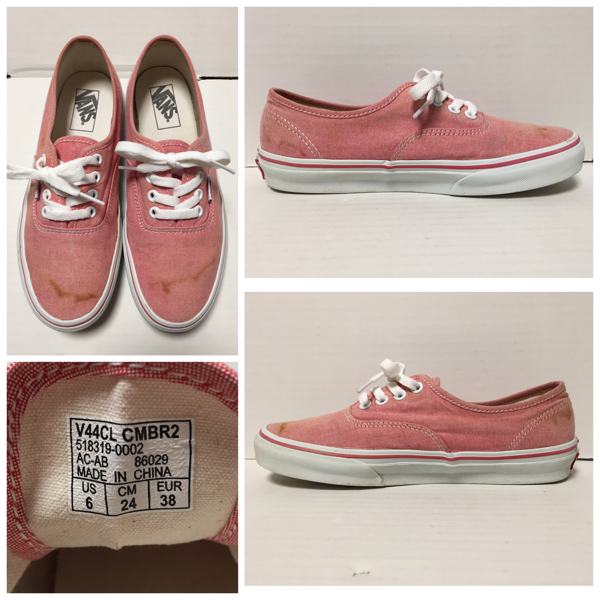 VANS Vans authentic подлинный розовый 24.0