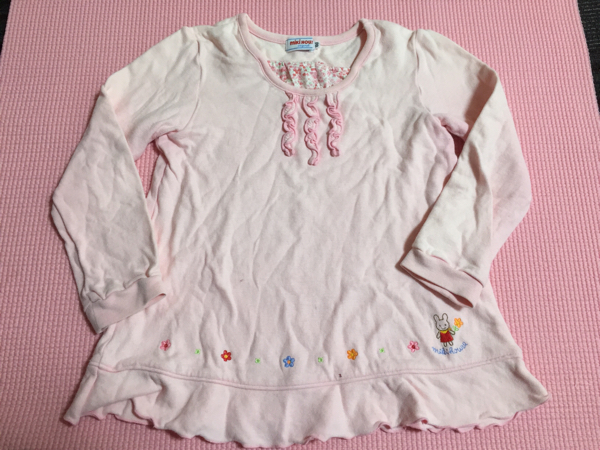  Miki House рубашка с длинным рукавом туника 100 см tops футболка с длинным рукавом Kids девочка женщина 