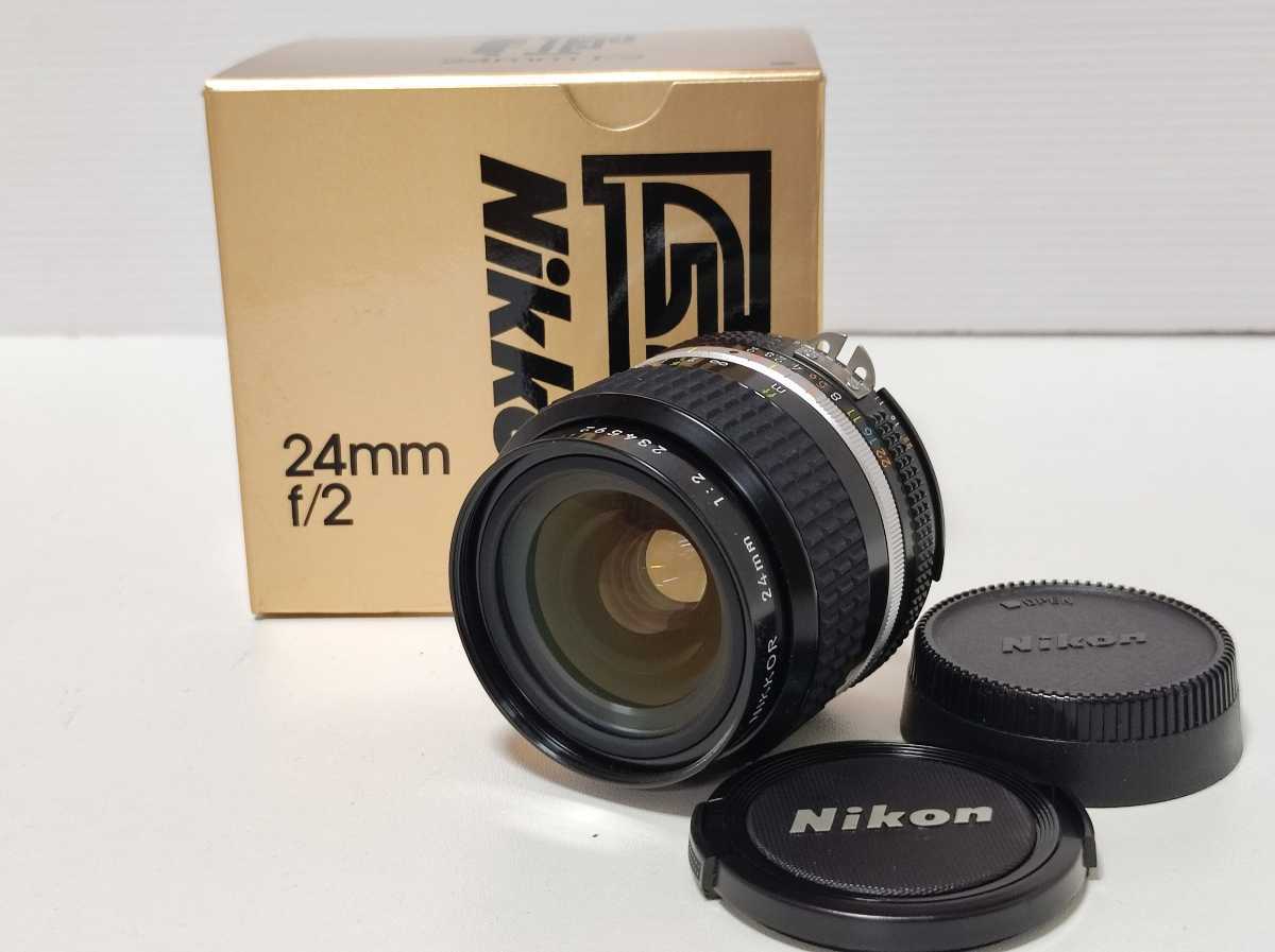 【外観美品】Nikon AI Nikkor 24mm f/2S Ai-s 元箱付き ニコン_画像1