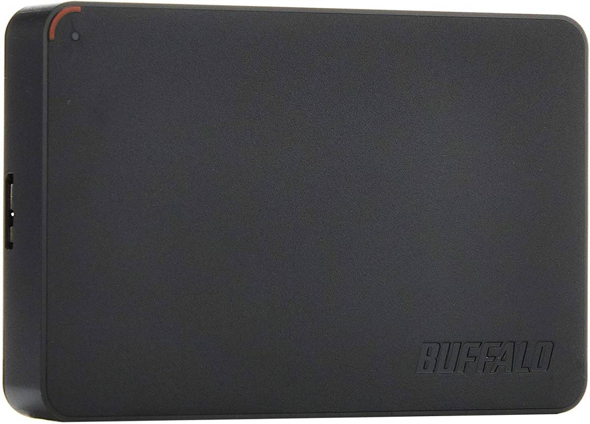 ★送料無料★美品★【BUFFALO　5TB　ポータブル 外付けHDD　ブラック】ハード ディスク　シンプルデザイン&コンパクト USB3.1(Gen1)/USB3.0