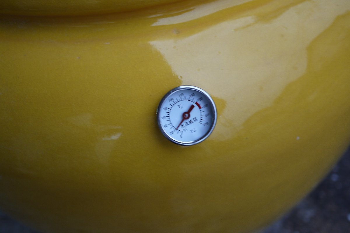 即壺焼き芋屋ができるセット【大壷】つぼ焼いも　壺　黄色　水がめ　サイズ高75cm 　陶器　業務用！_画像6