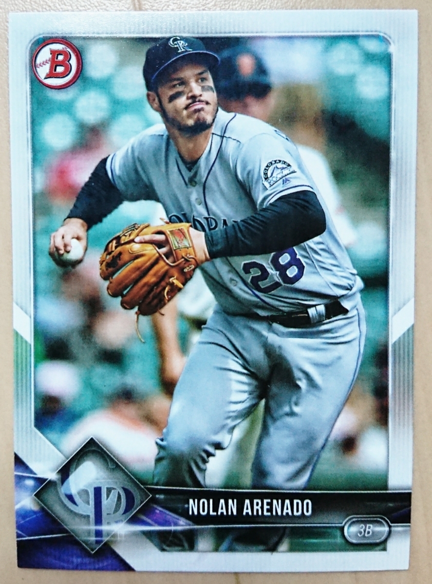 ★NOLAN ARENADO BOWMAN 2018 #81 MLB メジャーリーグ ノーラン アレナド COLORADO ROCKIES コロラド ロッキーズ 名手 二冠王_画像1