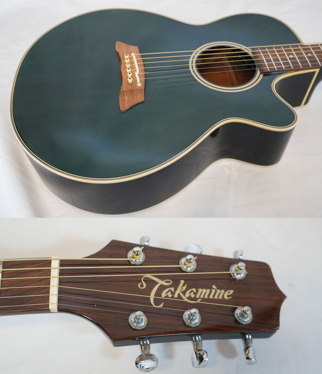 TAKAMINE PT-106 シースルーグリーン コンパクトサイズエレアコ 日本製 タカミネ クーポン在庫有 タカミネ takamine 106 pt アコースティックギター