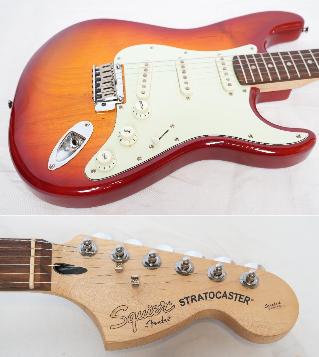 ★Squier by Fender★Standard Stratocaster CS ストラトキャスター 状態良好 2016年製 スクワイヤ★_画像2