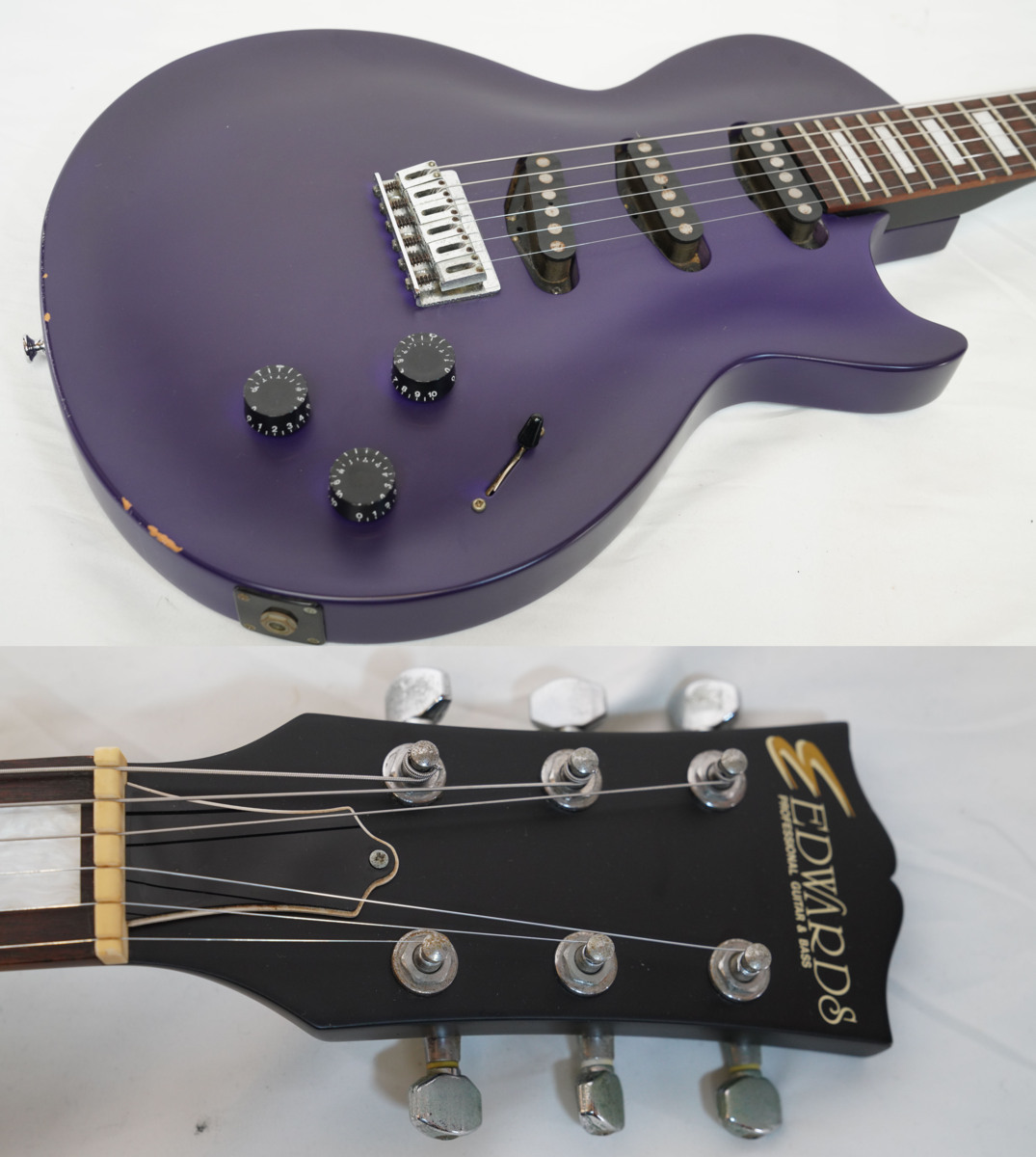 ★EDWARDS by ESP★E-I-85LP Purple LUNA SEA INORANモデル レスポールシェイプ イノラン エドワーズ★_画像2