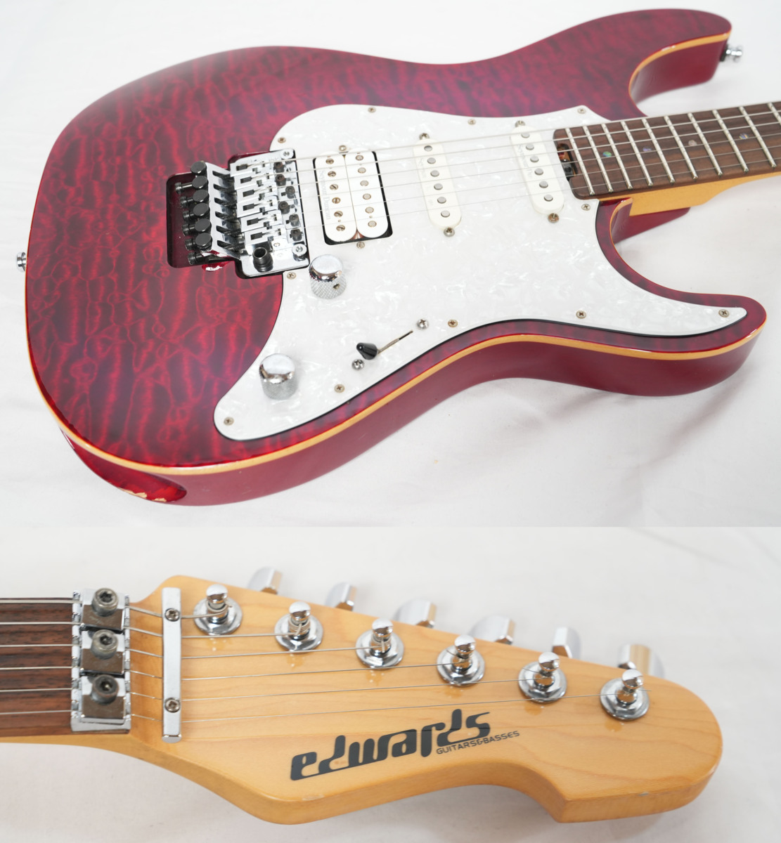 ☆EDWARDS/ESP☆E-SN-145QM Black Cherry SNAPPER 2008年製 エドワーズ