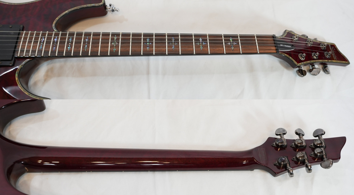 ★SCHECTER★Hellraiser C-1 Black Cherry 初期モデル ノントレモロモデル EMG搭載 2006年製 シェクター★_画像4