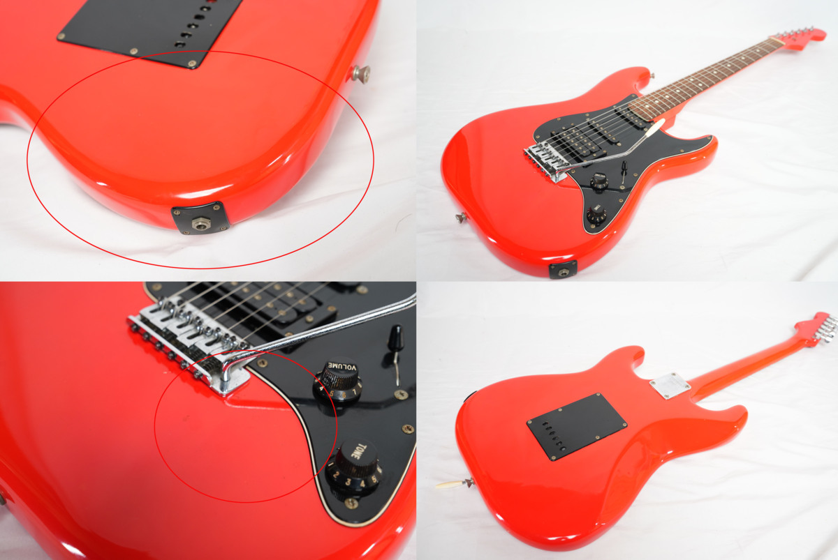 ☆FERNANDES☆FST SSH レッドオレンジリフィニッシュ ストラト ☆FERNANDES☆FST SSH レッドオレンジリフィニッシュ ストラト