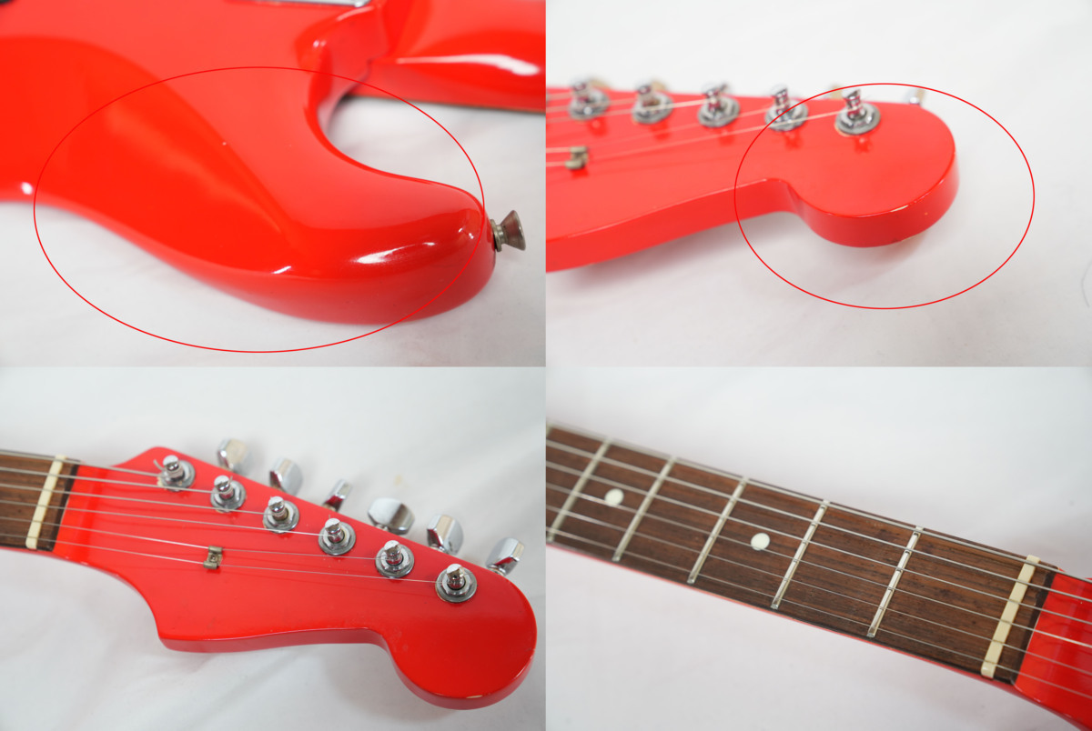 ☆FERNANDES☆FST SSH レッドオレンジリフィニッシュ ストラト ☆FERNANDES☆FST SSH レッドオレンジリフィニッシュ ストラト