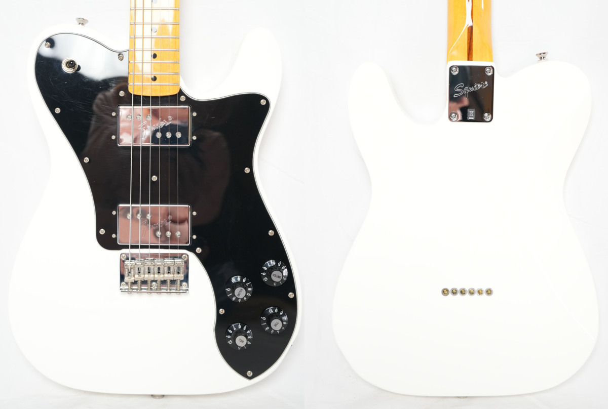 ★Squier by Fender★Vintage Modified TELECASTER DELUXE Olympic White 状態良好 テレキャスター デラックス 2012年製★