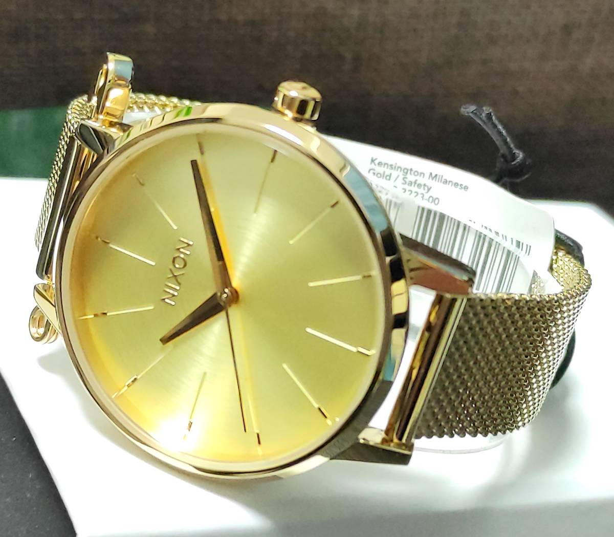 [ новый товар ]NIXON Nixon наручные часы KENSINGTON MILANESE kensington Mira ne-ze желтое золото очень редкий мертвый запас UNISEX