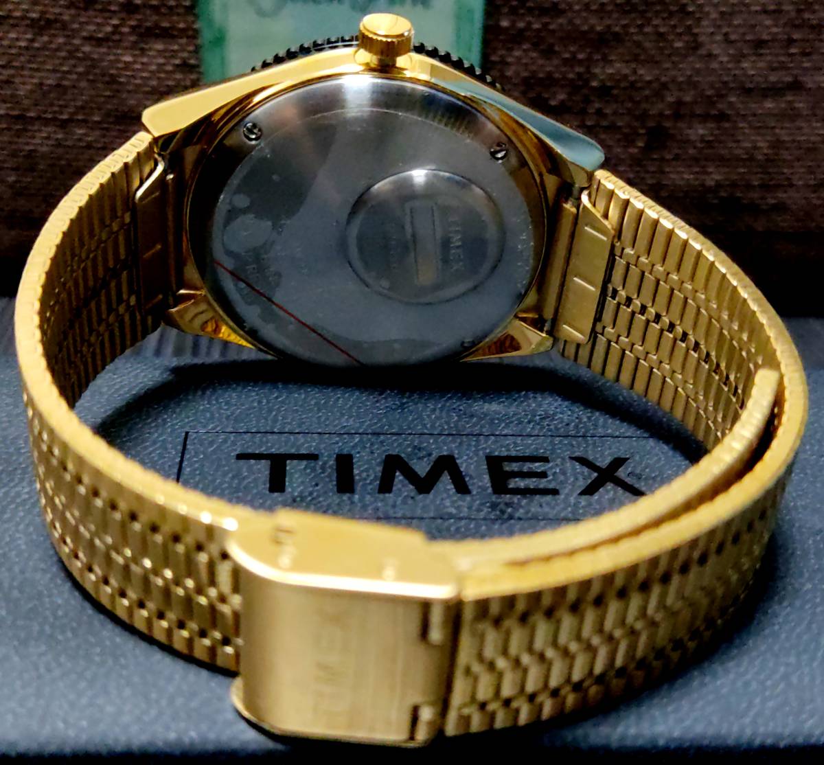 新品】TIMEX タイメックス 腕時計 Q 復刻モデル ゴールド ブルー