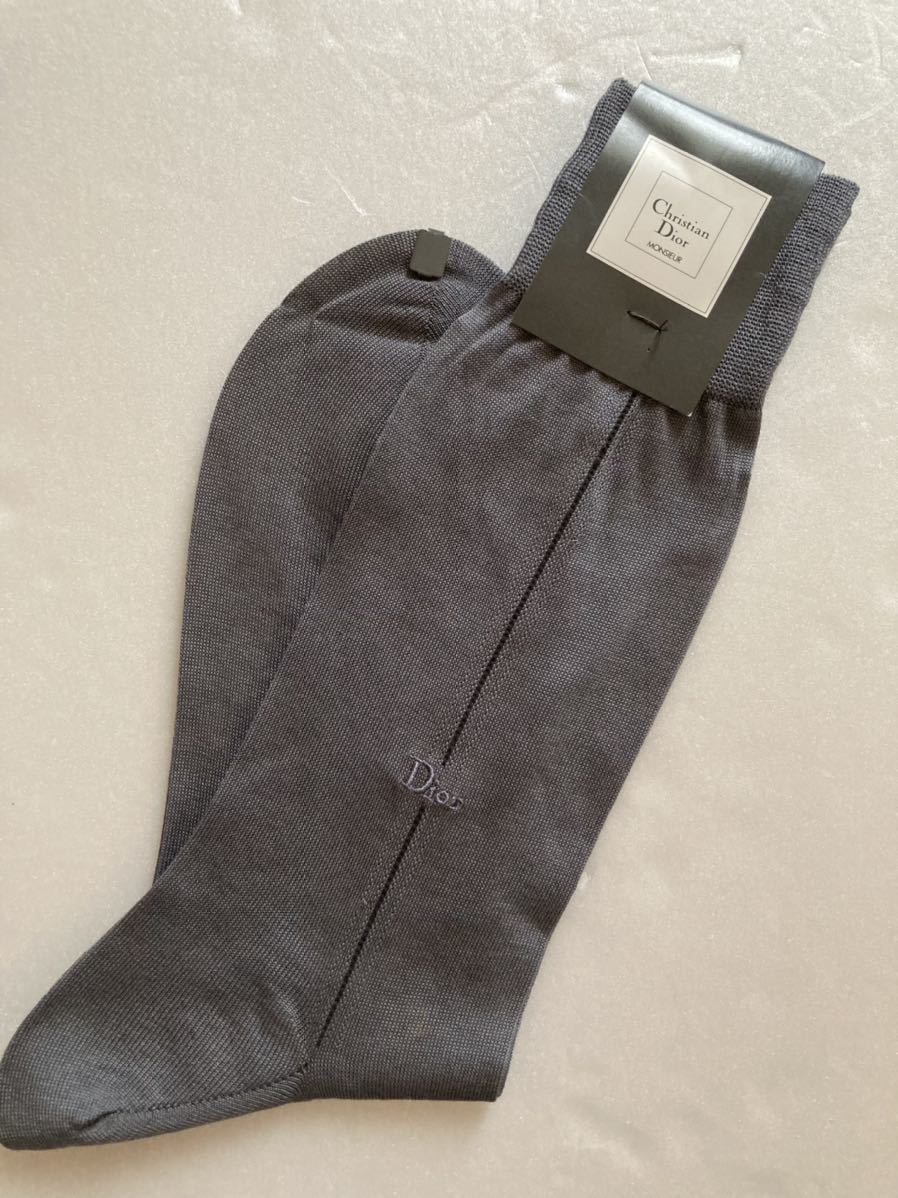 Dior クリスチャンディオール 6足セット 25-26cm ビジネスソックス ビジネス靴下 メンズソックス ロゴ刺繍 綿ナイロン 薄手  春のコレクション メンズソックス