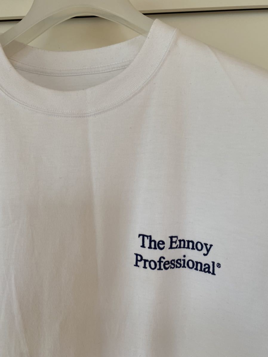 ENNOY Professional T-shirts WHITE / NAVY XL 白× 紺 エンノイ T