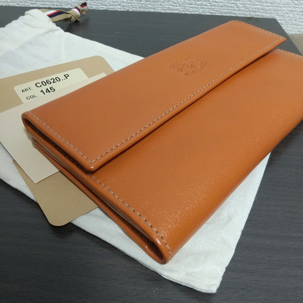 新品 本革 レザー イルビゾンテ 長財布 財布 Wホック ウォレット