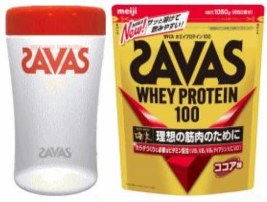 シェーカー付き★ザバス(SAVAS) ホエイプロテイン100 ココア味 1050g (50食分)★送料無料★賞味期限2023/04_画像1