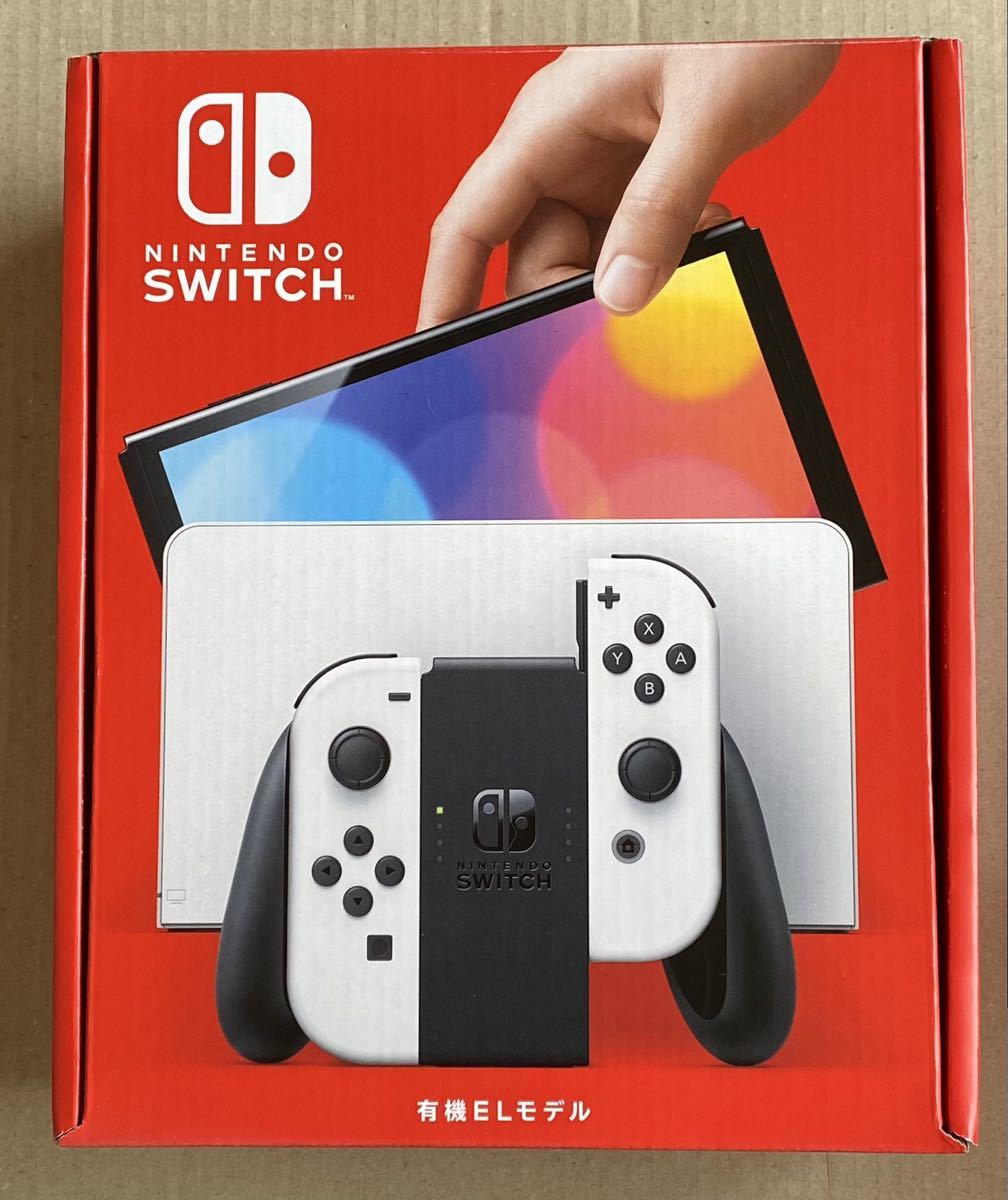 Nintendo Switch(有機ELモデル) Joy-Con(L)/(R) ホワイト 購入店印有