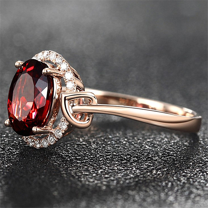 [ free shipping ] metal allergy correspondence ring ruby stone ring (13 number ~21 number ) zirconia accessory present lady's pink gold 