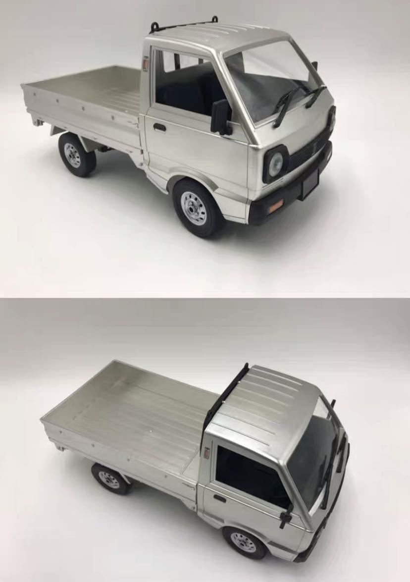 ★国内即納 バッテリー2本 銀 シルバー WPL D12 ラジコンカー 軽トラック RC 1/10 2.4G 2WD RTR ドリフト スズキ キャリー SUZUKI CARRY