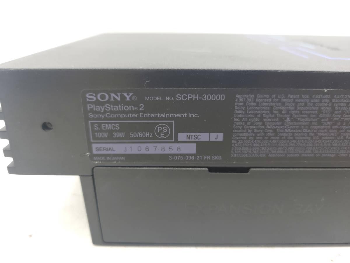 SONY/ソニー SCPH-30000 プレイステーション2 ブラック 本体 PlayStation2 プレステ ゲーム機 本体 _画像6