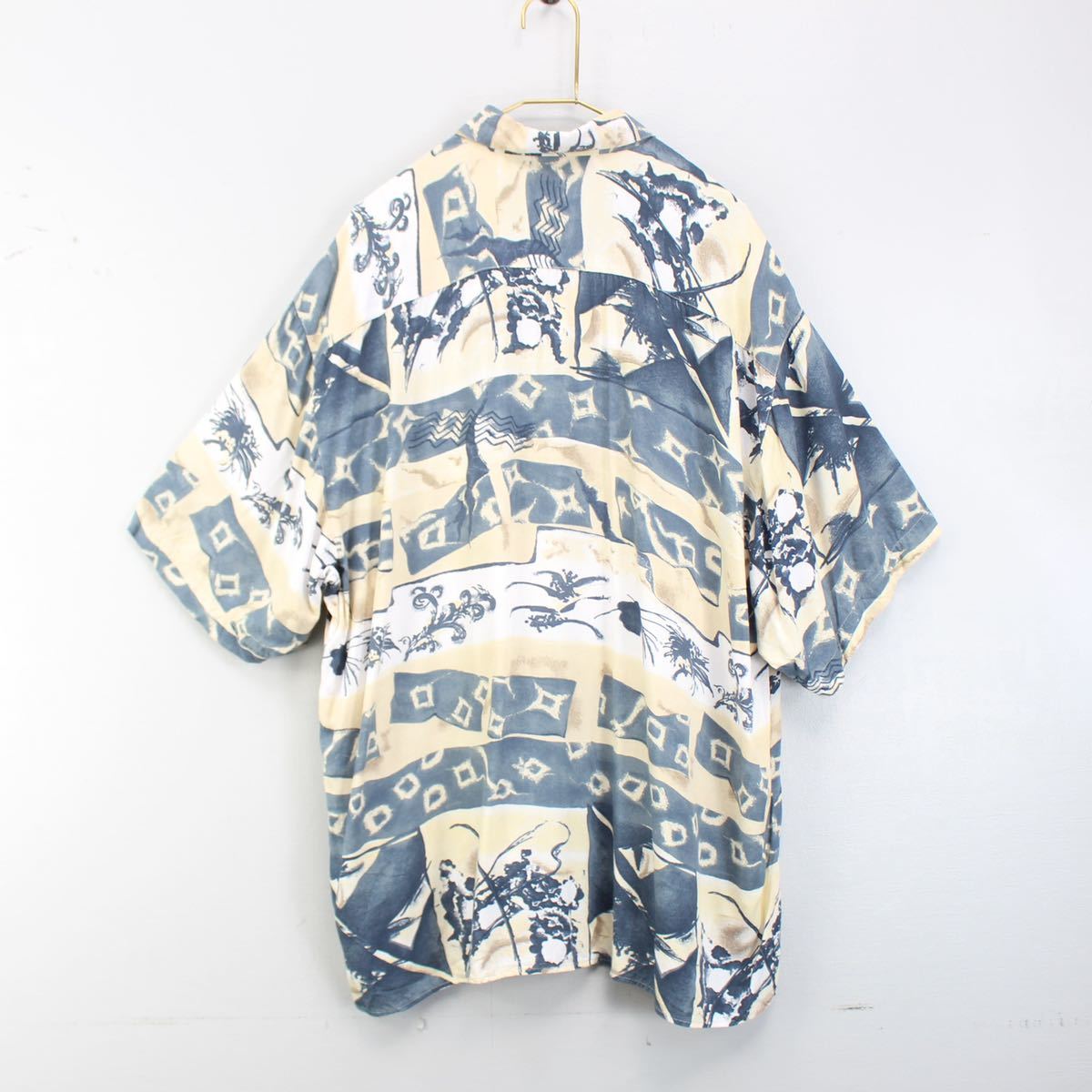 USA VINTAGE HALF SLEEVE PATTERNED ALL OVER SHIRT/アメリカ古着半袖総柄シャツ_画像5