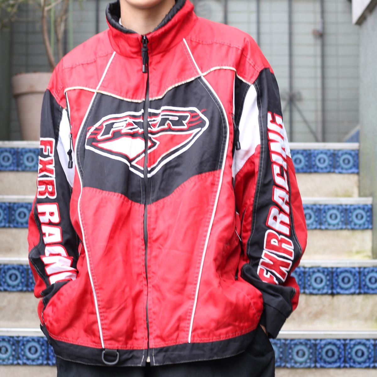 USA VINTAGE NYLON RACING JACKET/アメリカ古着ナイロンレーシングジャケット