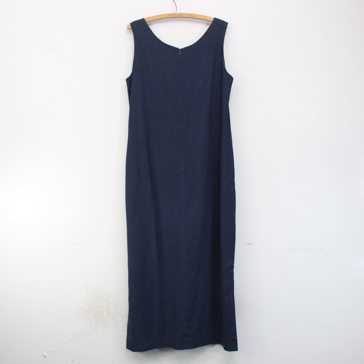 USA VINTAGE JESSICA HAWARD NAVY COLOR NO SLEEVE ONE PIECE/アメリカ古着ネイビーカラーノースリーブワンピース_画像5