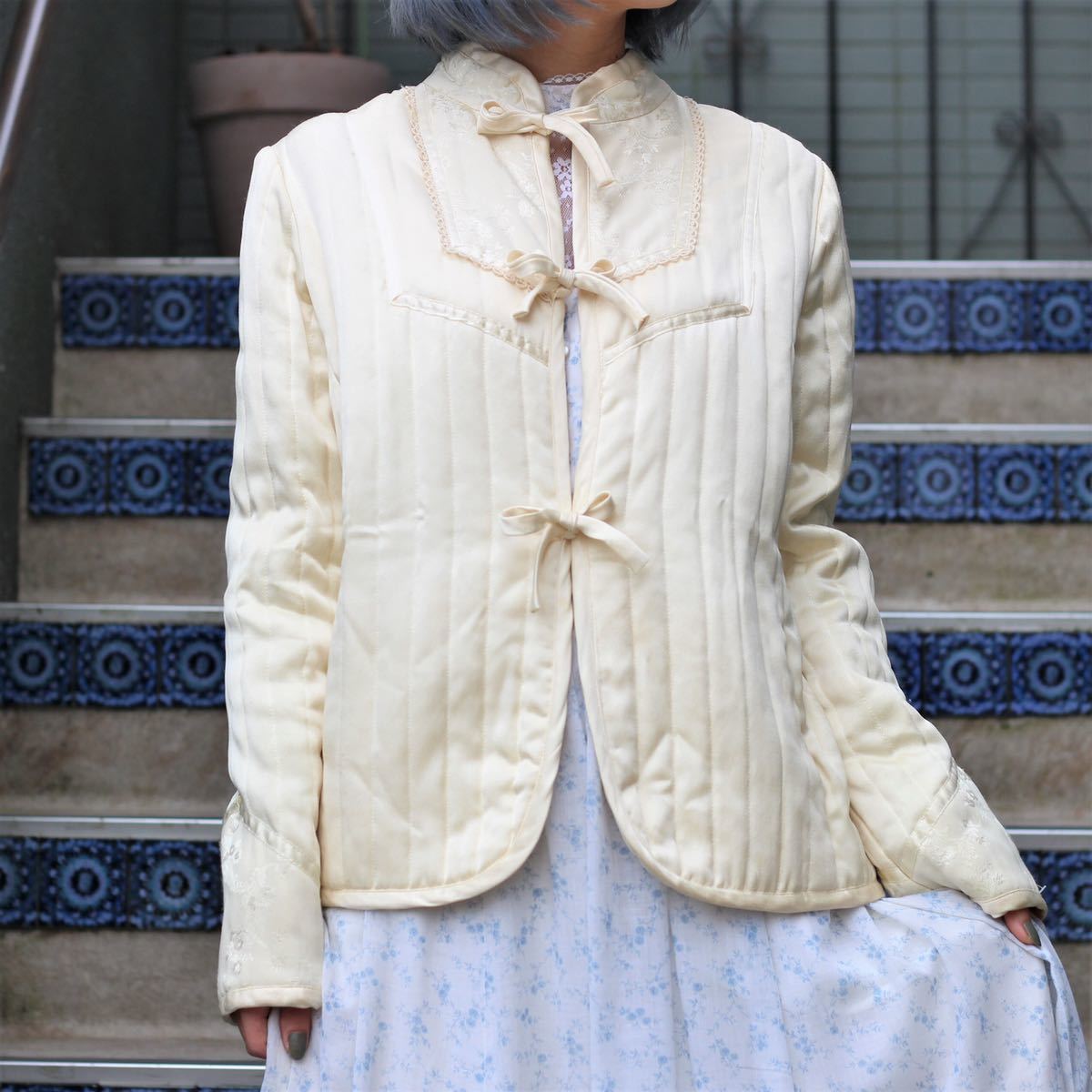 流行 SAX GUNNE GUNNIES VINTAGE USA QUILTING JACKET/アメリカ古着ガ