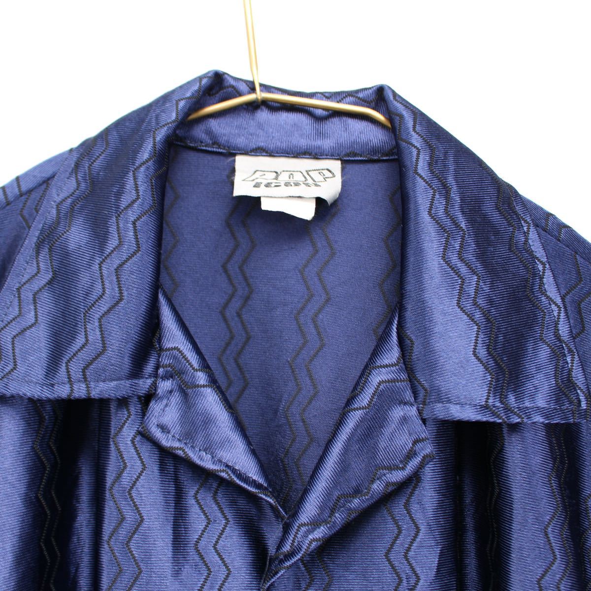 USA VINTAGE HALF SLEEVE WAVE PATTERNED DESIGN SHIRT/アメリカ古着