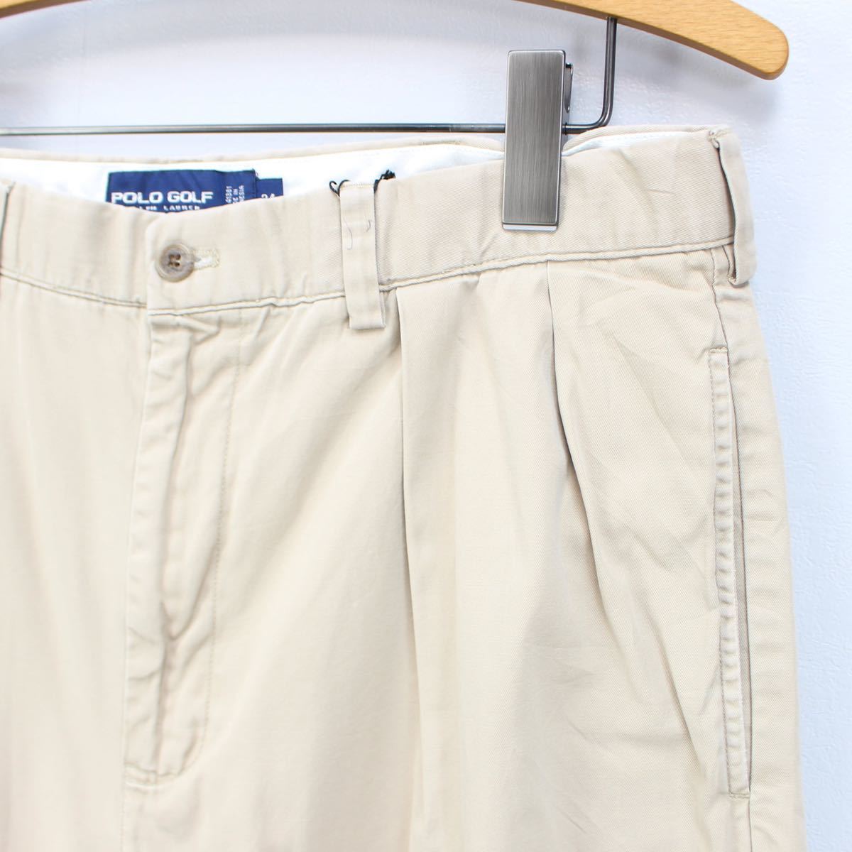 USA VINTAGE POLO GOLF RALPH LAUREN COTTON CHINO SHORTS/アメリカ古着ポロゴルフラルフローレンコットンチノショーツ(ショートパンツ)