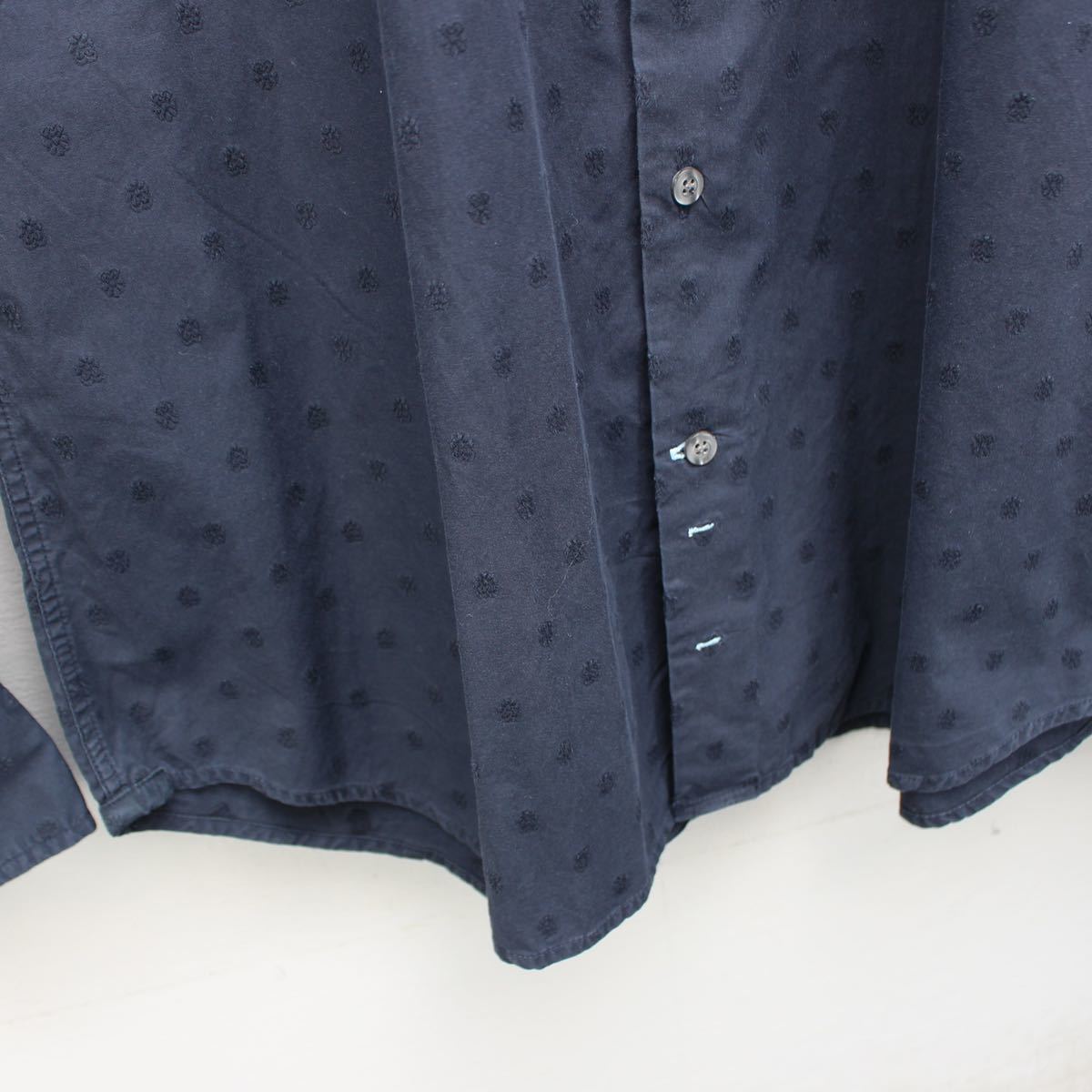 USA VINTAGE GAP DOT PATTERNED DESIGN SHIRT/アメリカ古着オールドギャップドット柄デザインシャツ_画像8