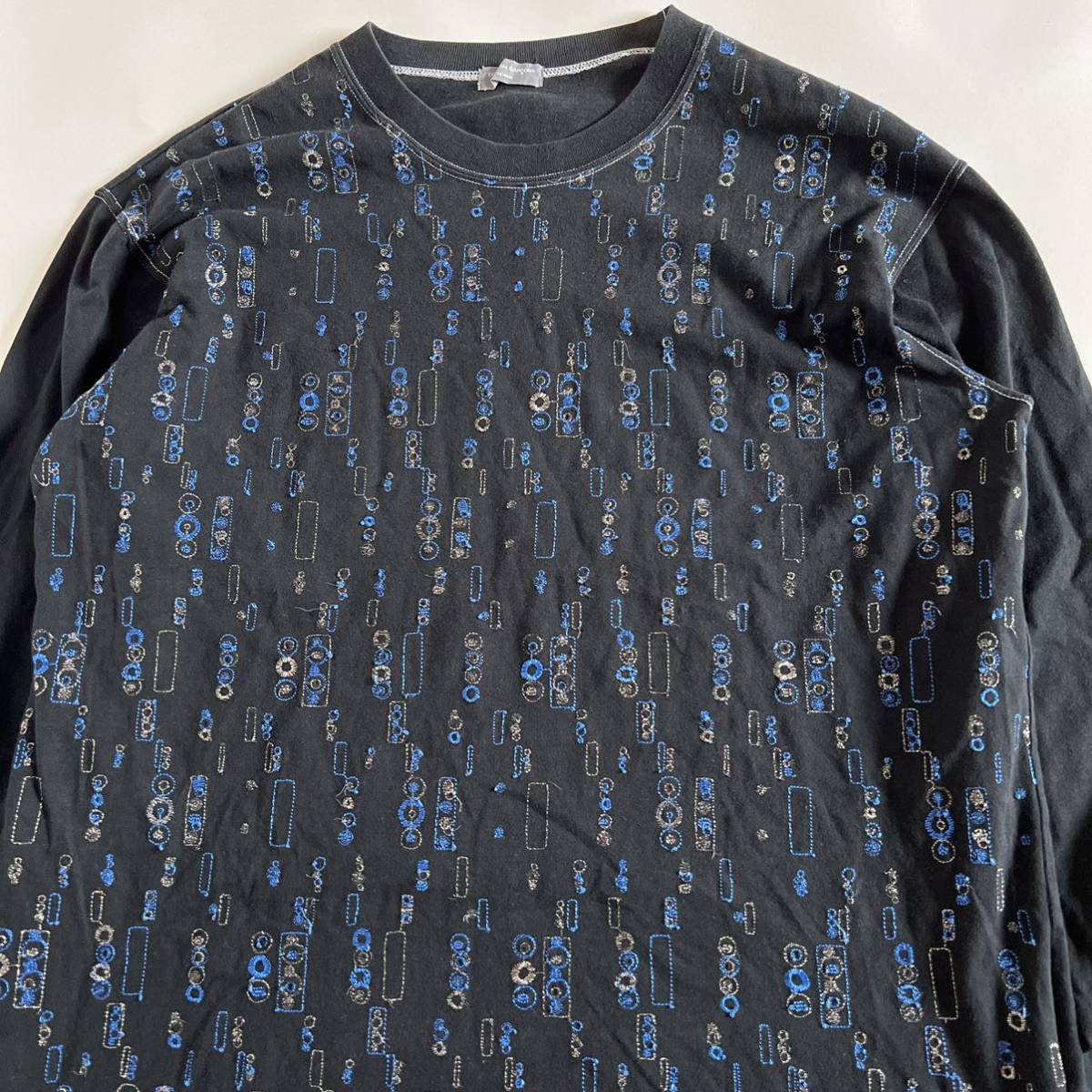 希少 刺繍 AD02 comme des garcons homme コムデギャルソン オム 長袖T