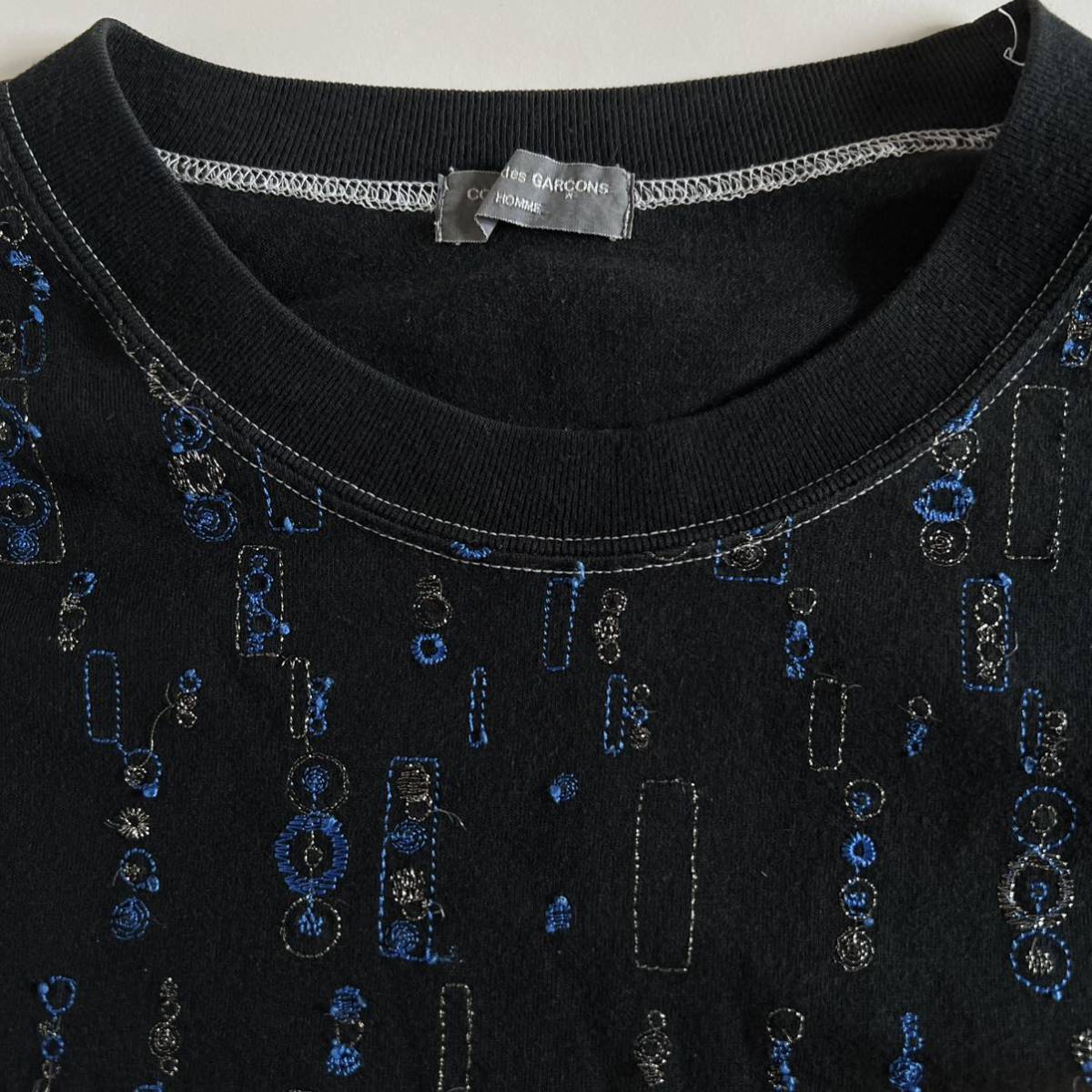 希少 刺繍 AD02 comme des garcons homme コムデギャルソン オム 長袖T