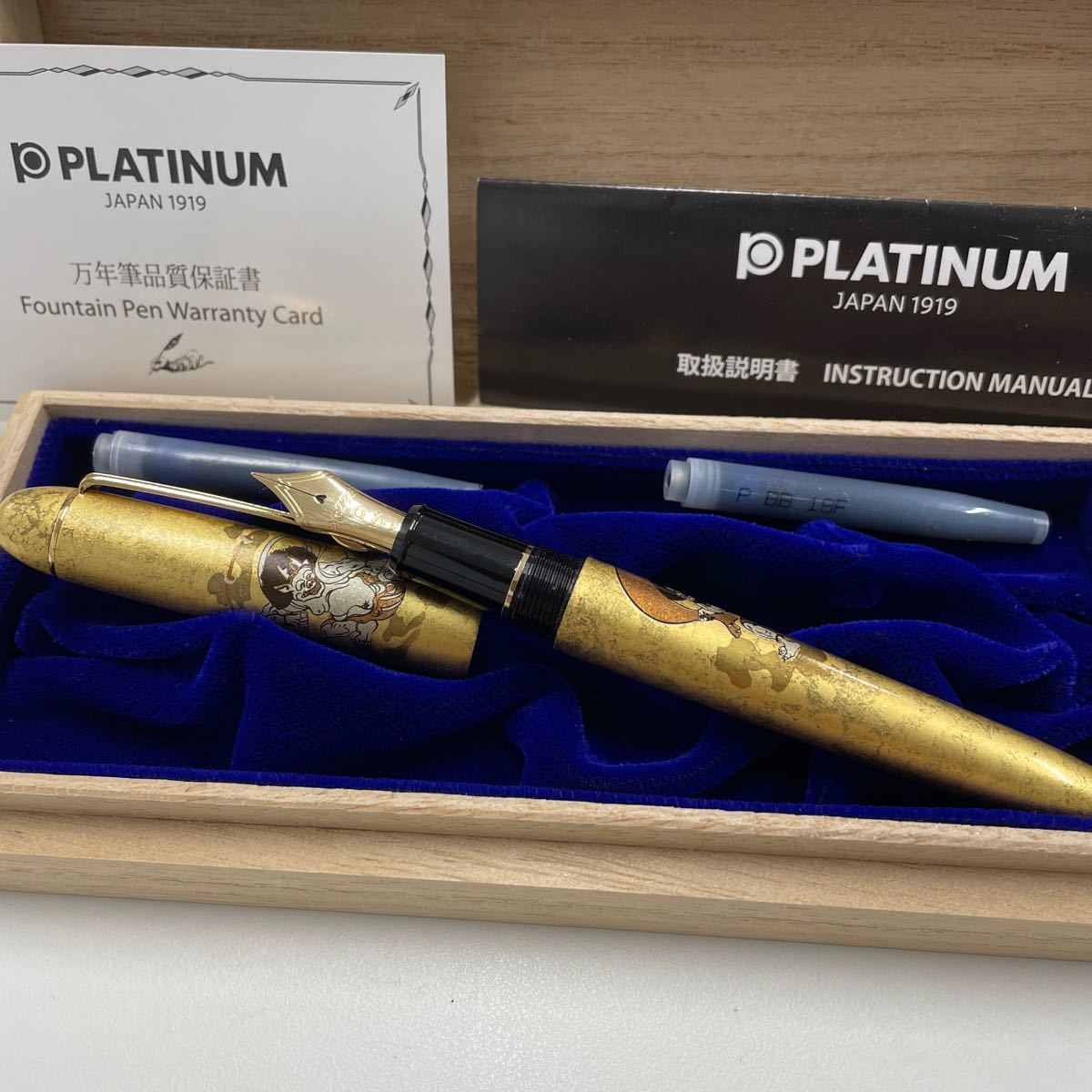 新品未使用 金箔仕上げプラチナ万年筆 | premiumcleanlavanderia.com.br