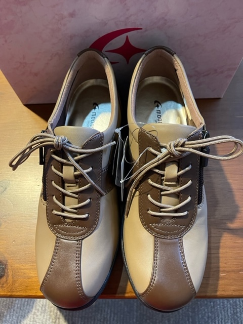 24.0 moon Star hallux valgus SP0214 oak 3E tea uo- King shoes lady's shoes wide width MOONSTAR Mrs. free shipping new goods unused 