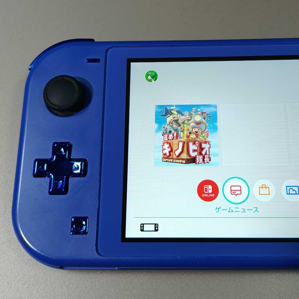 《Switch Lite》スイッチライト　ブルー　2021年製《スティック・ボタン新品》