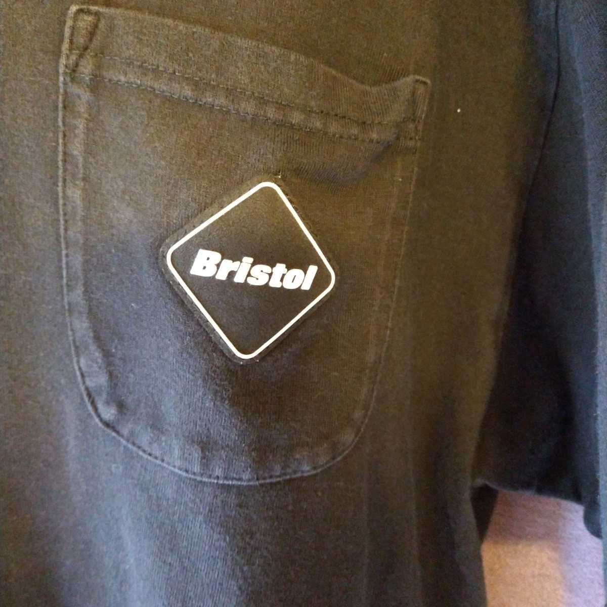 F.C.Real Bristol Tシャツ　黒　ブラック　バックロゴ　エフシーレアルブリストル_画像3