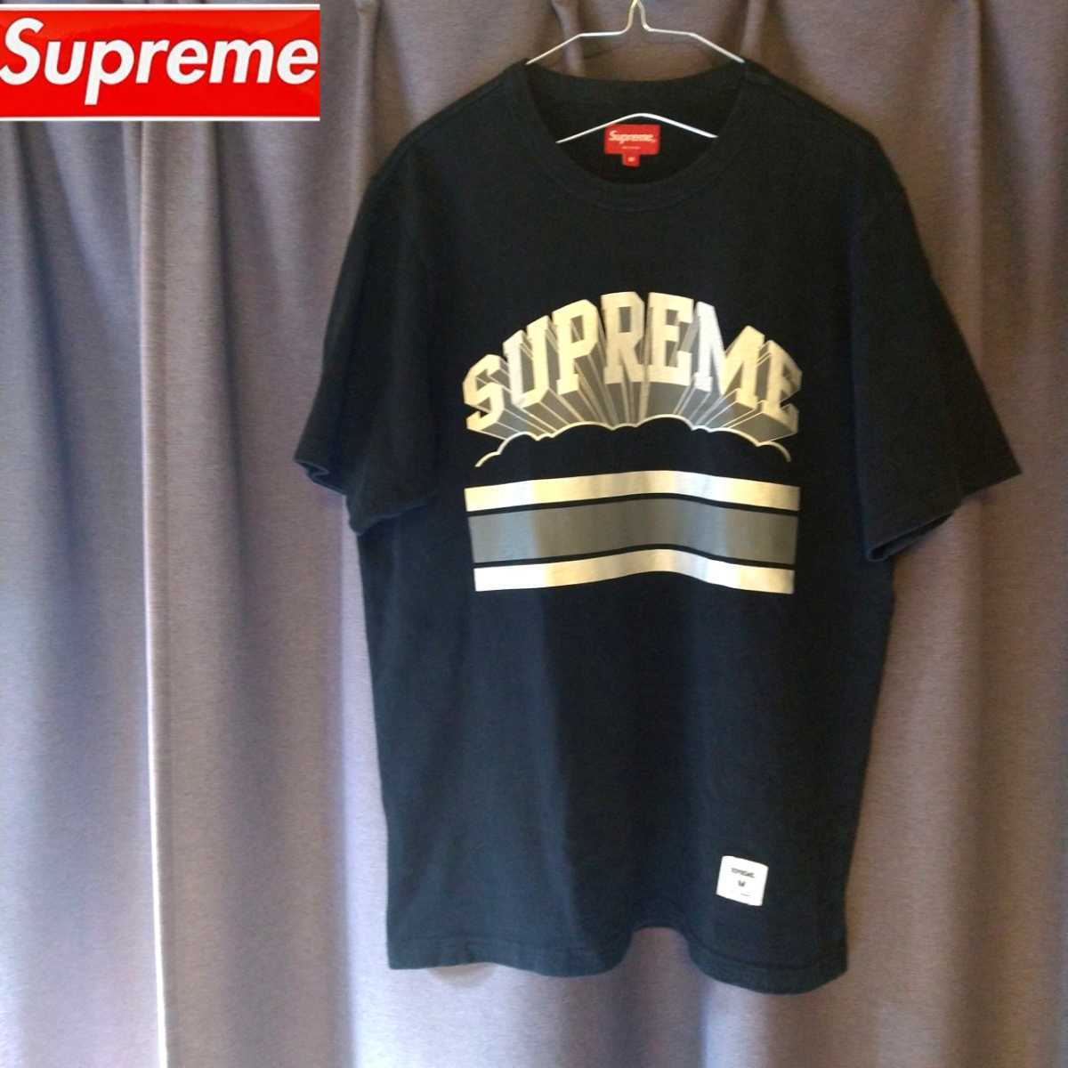 supreme シュプリーム Tシャツ ビッグロゴ　M 黒 ブラック_画像1