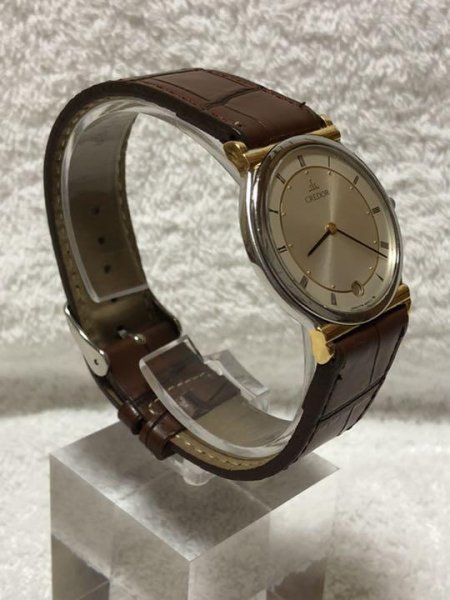 セイコー クレドールSS/18K【7779-6000】クォーツ メンズ - メンズ腕時計