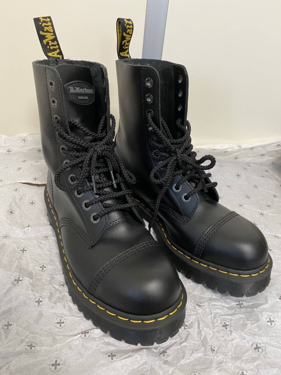 正規 ドクターマーチン Dr.Martens 10ホール ブーツ ブラック 26cm ジッパーなし