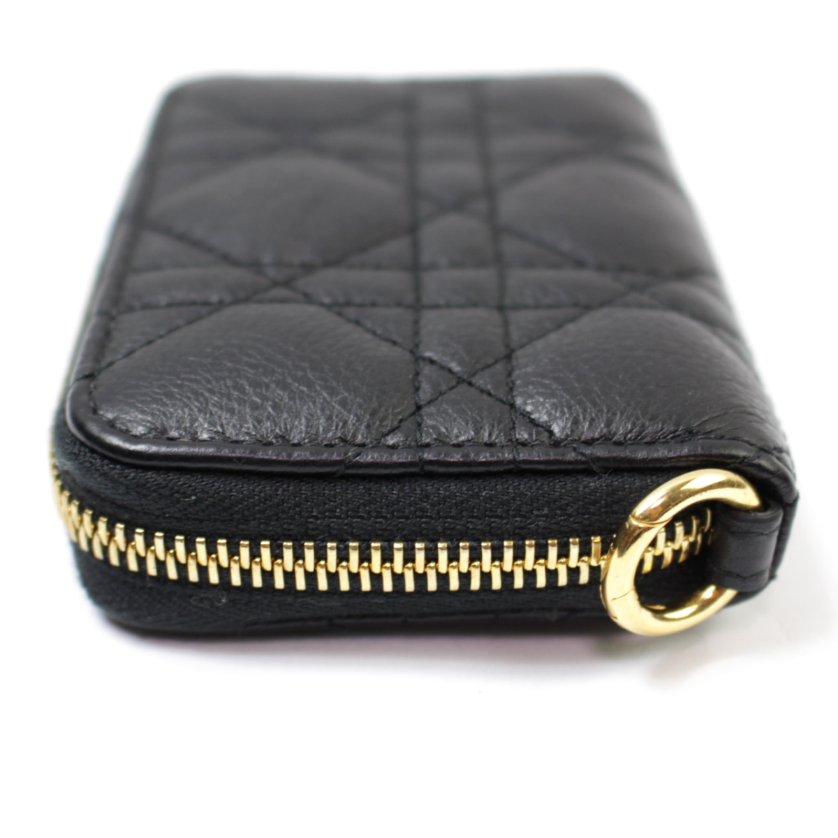 美品 Christian Dior ディオール カナージュ コンパクト財布 カード